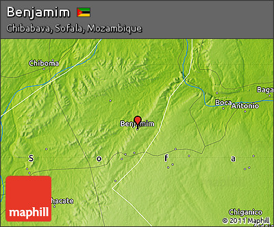 Physical Map of Benjamim