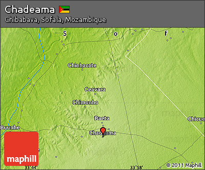 Physical Map of Chadeama