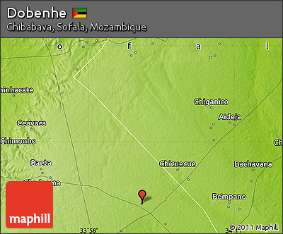Physical Map of Dobenhe
