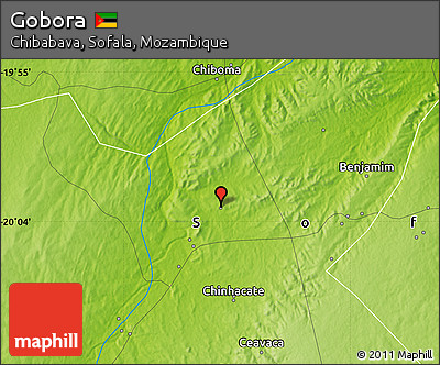 Physical Map of Gobora