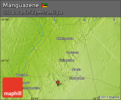 Physical Map of Manguazene