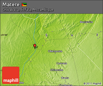 Physical Map of Matere