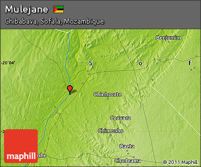 Physical Map of Mulejane