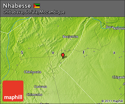 Physical Map of Nhabesse