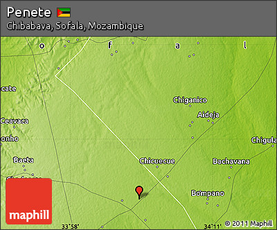 Physical Map of Penete