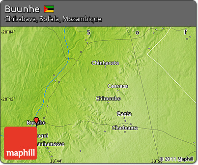 Physical Map of Buunhe