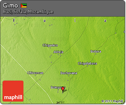 Physical Map of Gimo