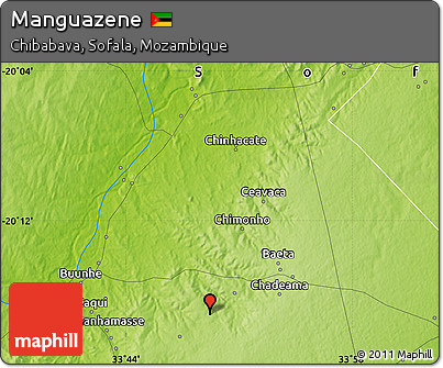 Physical Map of Manguazene