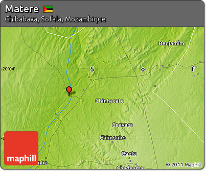 Physical Map of Matere