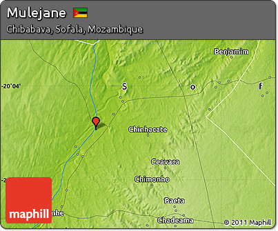 Physical Map of Mulejane