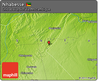 Physical Map of Nhabesse