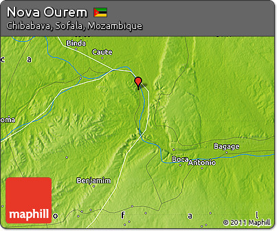 Physical Map of Nova Ourem