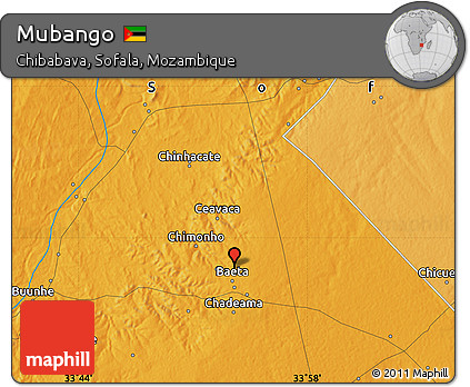 Political Map of Mubango