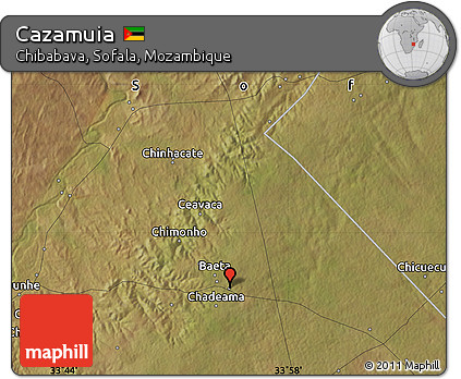 Satellite Map of Cazamuia