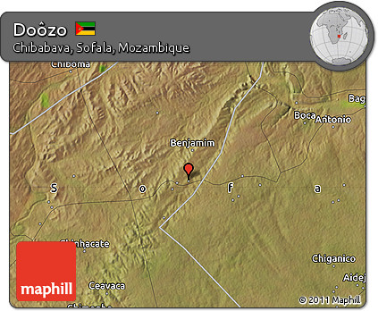 Satellite Map of Doôzo