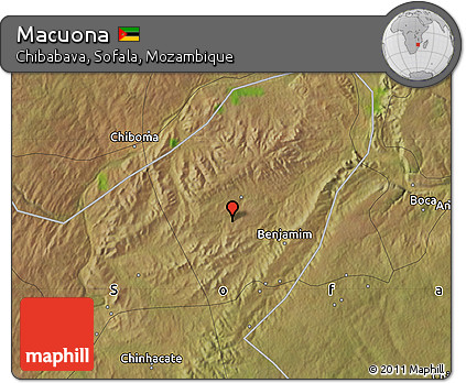 Satellite Map of Macuona