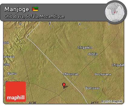 Satellite Map of Manjoge