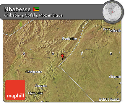 Satellite Map of Nhabesse