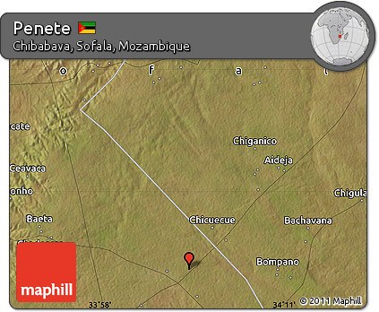 Satellite Map of Penete