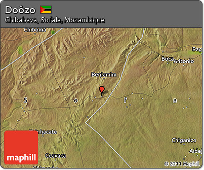 Satellite Map of Doôzo