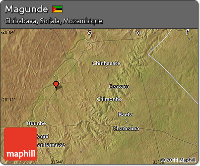 Satellite Map of Magunde