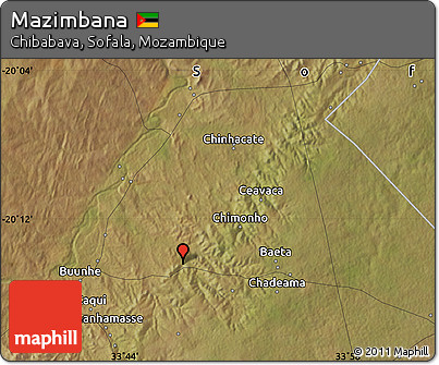 Satellite Map of Mazimbana