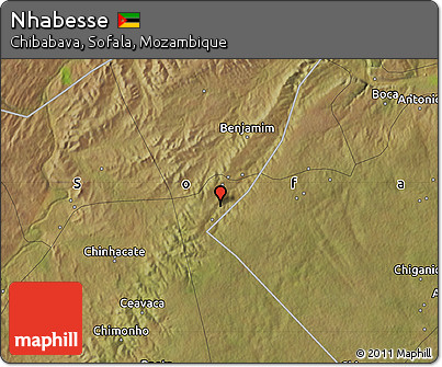 Satellite Map of Nhabesse