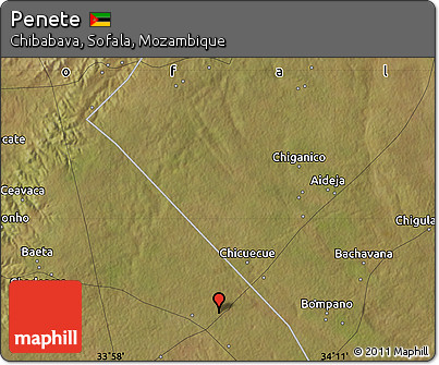 Satellite Map of Penete