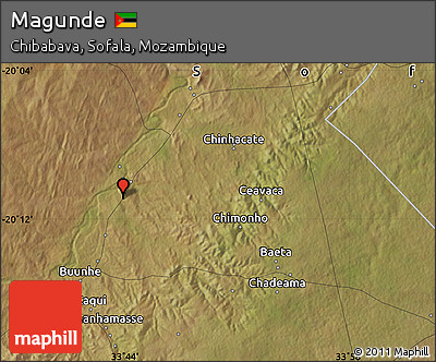 Satellite Map of Magunde