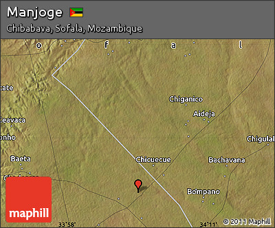 Satellite Map of Manjoge
