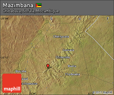 Satellite Map of Mazimbana
