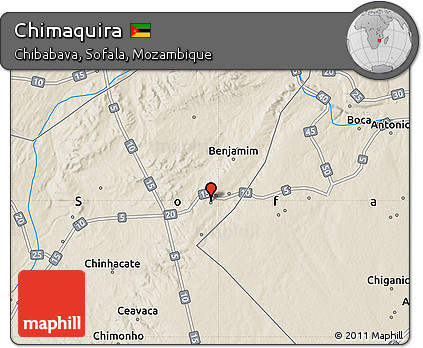 Shaded Relief Map of Chimaquira