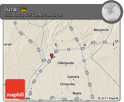Shaded Relief Map of Jurai