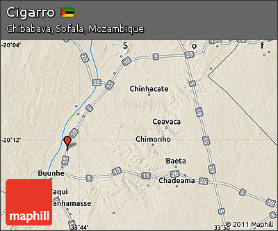 Shaded Relief Map of Cigarro
