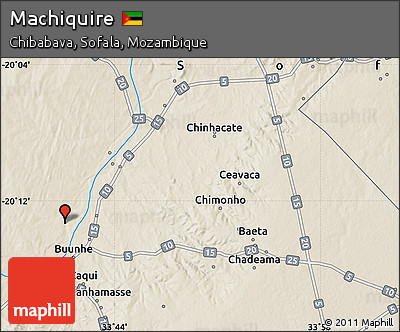 Shaded Relief Map of Machiquire