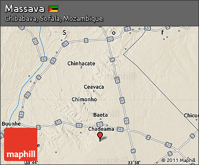 Shaded Relief Map of Massava