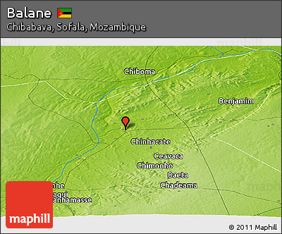 Physical Panoramic Map of Balane