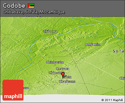 Physical Panoramic Map of Codobe
