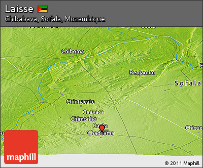 Physical Panoramic Map of Laisse