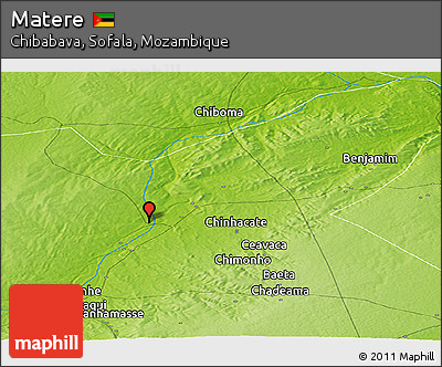 Physical Panoramic Map of Matere