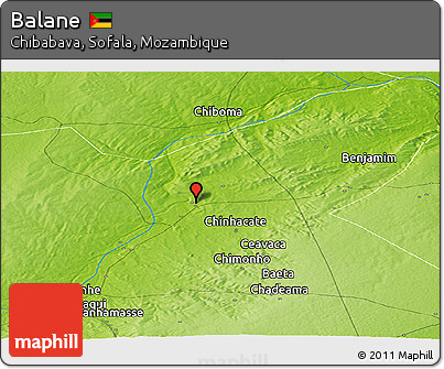 Physical Panoramic Map of Balane