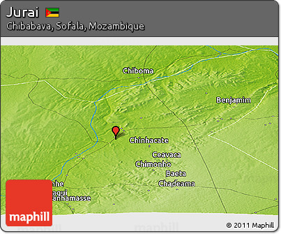 Physical Panoramic Map of Jurai