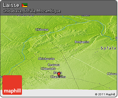 Physical Panoramic Map of Laisse