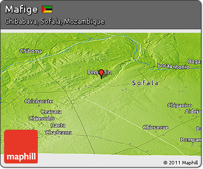 Physical Panoramic Map of Mafige