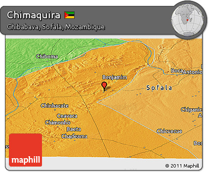 Political Panoramic Map of Chimaquira