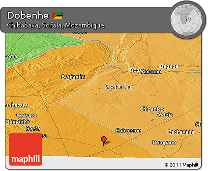 Political Panoramic Map of Dobenhe