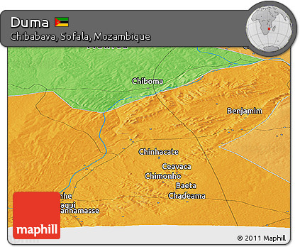 Political Panoramic Map of Duma
