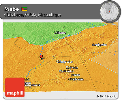 Political Panoramic Map of Mabe