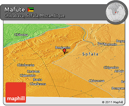 Political Panoramic Map of Mafute