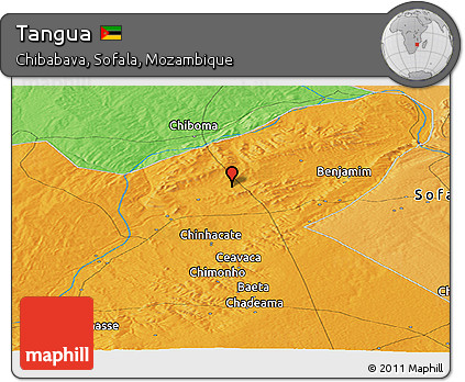 Political Panoramic Map of Tangua